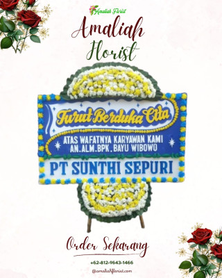 Papan Bunga Duka di Topo